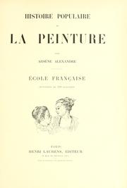 Cover of: Histoire populaire de la peinture by Arsène Alexandre