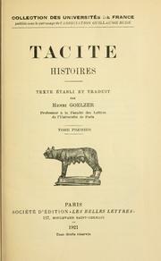 Cover of: Histoires: texte établi et traduit par Henri Goelzer.