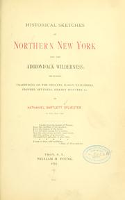 Cover of: Historical sketches of northern New York and the Adirondac wilderness