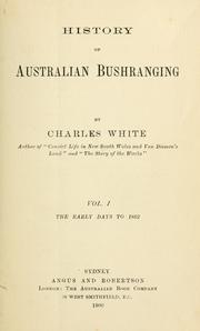 Cover of: History of Australian bushranging.