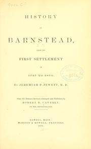 History of Barnstead [N.H.] from its first settlement in 1727 to 1872 by Jeremiah Peabody Jewett