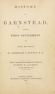 Cover of: History of Barnstead [N.H.] from its first settlement in 1727 to 1872. | Jeremiah P. Jewett