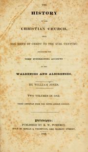 Cover of: The history of the Christian church by Jones, William