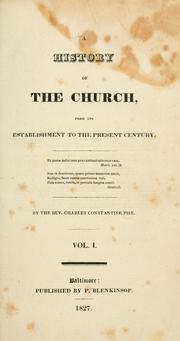 Cover of: A history of the Church