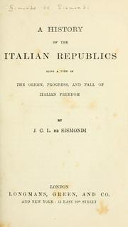 A history of the Italian republics