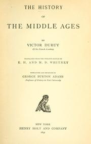 Cover of: The history of the middle ages