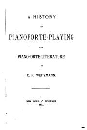 Geschichte der Klaviermusik by Karl Friedrich Weitzmann