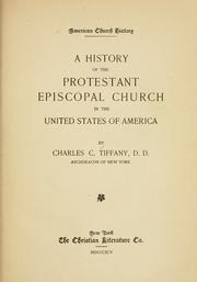 Cover of: A history of the Protestant Episcopal church in the United States of America