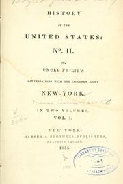 Cover of: History of the United States: no. II: or, Uncle Philip's conversations with the children about New-York.