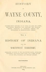 Cover of: History of Wayne County, Indiana by 