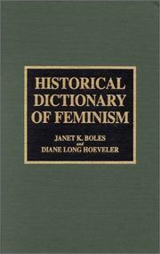 Cover of: Historical dictionary of feminism