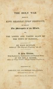 Cover of: The holy war made by King Shaddai upon Diabolus by John Bunyan, Daniel V. Runyon, Derek Perkins, John Bunyan