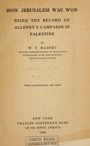 Cover of: How Jerusalem was won by W. T. Massey