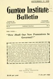 Cover of: How shall our new possessions be governed?