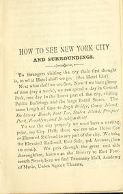 Cover of: How to see New York city, Central park, Coney Island, Rockaway beach