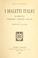 Cover of: I dialetti italici