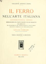 Il ferro nell'arte italiana by Giulio Ferrari