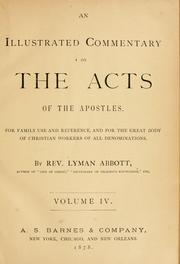 Cover of: An illustrated commentary on the Acts of the Apostles.