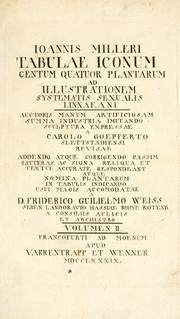 Cover of: Illustratio systematis sexualis Linnaeani by Miller, John
