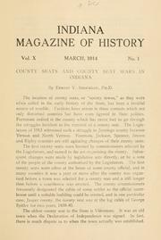 Cover of: Indiana magazine of history. by 