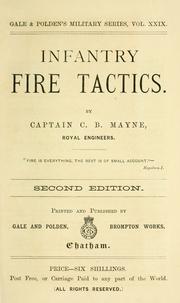 Cover of: Infantry fire tactics. | Charles Blair Mayne