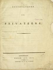 Cover of: Instructions for privateers.