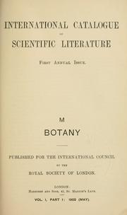 International catalogue of scientific literature