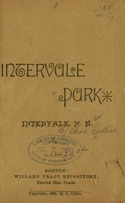 Cover of: Intervale park, Intervale, N.H. by Charles Cullis