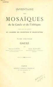 Cover of: Inventaire des mosaïques de la Gaule et de l'Afrique