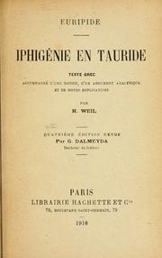 Cover of: Iphigénie en Tauride. by Euripides
