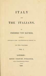 Cover of: Italy and the Italians