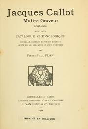 Cover of: Jacques Callot, maître graveur (1593-1635) suivi d'un catalogue chronologique