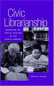 Civic librarianship by Ronald B. McCabe