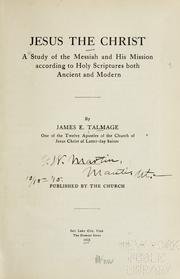 Cover of: Jesus the Christ by James Edward Talmage, James Edward Talmage