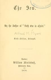 The Jew by Alfred Moritz Myers