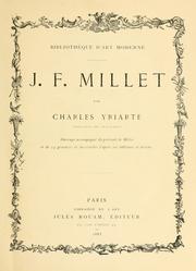 Cover of: J.F. Millet. by Charles Yriarte
