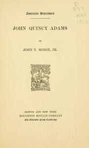 Cover of: John Quincy Adams by John Torrey Morse