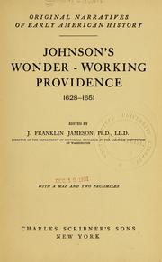 Cover of: Johnson's Wonder-working providence, 1628-1651