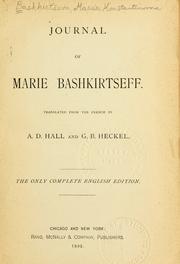 Cover of: Journal by Marie Bashkirtseff
