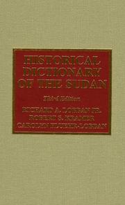 Cover of: Historical dictionary of the Sudan by Richard Andrew Lobban jr.