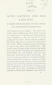 Cover of: King Arthur and his knights: a survey of Arthurian romance