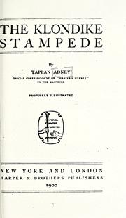 Cover of: The Klondike stampede by Edwin Tappan Adney
