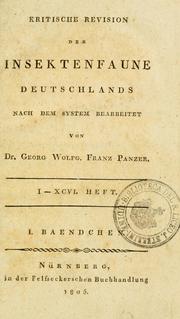 Cover of: Kritische Revision der Insektenfaune Deutschlands nach dem System