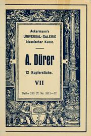 Cover of: Kupferstiche: VII