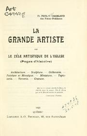 Cover of: La grande artiste by Charland, Paul-V.