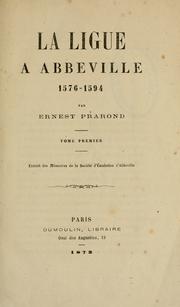 Cover of: Ligue a Abbeville, 1576-1594.