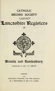 Cover of: Lancashire registers IV