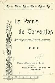 Cover of: La Patria de Cervantes by 