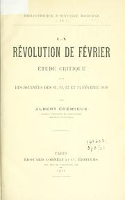 Cover of: La révolution de février by Albert Crémieux, Albert Crémieux