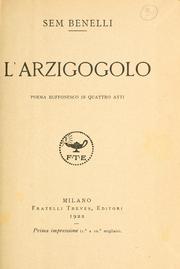 Cover of: L' arzigogolo: poema buffonesco in quattro atti